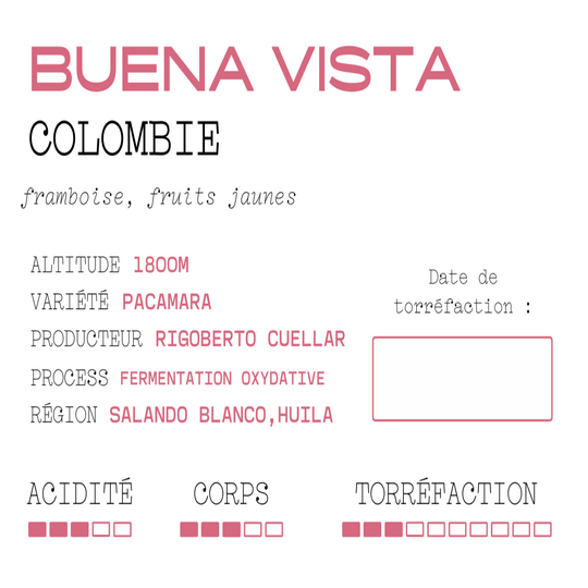 Buena vista - Colombie - fermentation oxydative