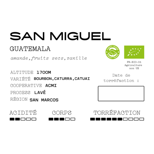 San Miguel - Guatemala bio - Lavé