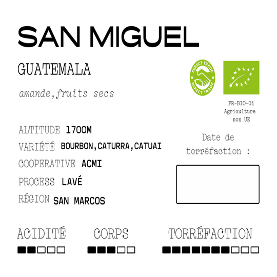 San Miguel - Guatemala bio - Lavé